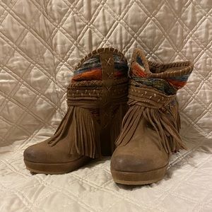 Naughty monkey wedged boots